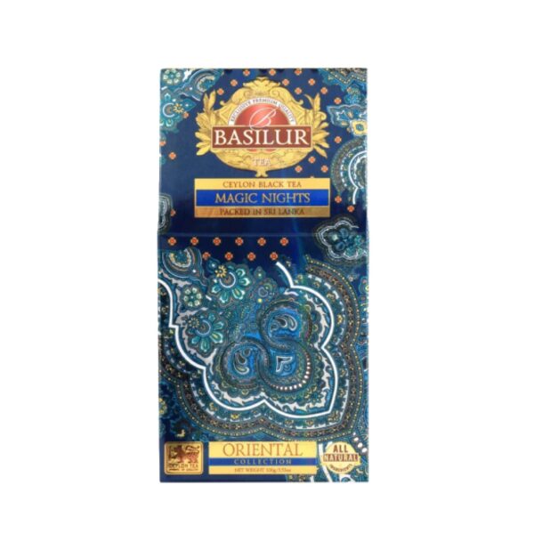 Herbata - Magic Nights stożek liść 100g BASILUR - obrazek 2