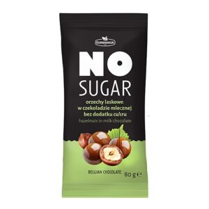 Orzechy laskowe w czekoladzie mlecznej bez dodatku cukrów 80g NO SUGAR