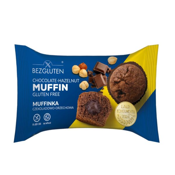 Muffinka czekoladowo - orzechowa bezglutenowa 60g BEZGLUTEN
