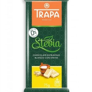 Czekolada biała ze stewią bez dodatku cukrów 75g TRAPA