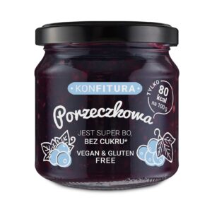 Konfitura owocowa Czarna porzeczka bez dodatku cukrów 190g KONFITURA