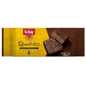 Wafelki w ciemnej czekoladzie QUADRITOS 40g SCHAR