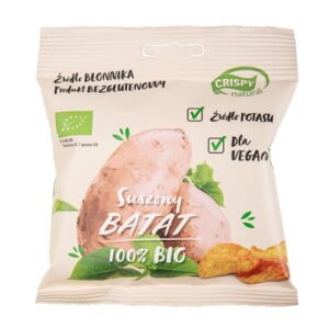 Chipsy batat słodki ziemniak BIO suszony 18 g CRISPY NATURAL