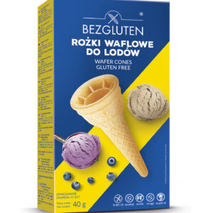Rożki waflowe do lodów bezglutenowe 12 sztuk BEZGLUTEN