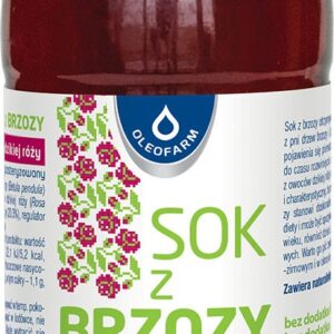 Sok z brzozy z dziką różą bez dodatku cukrów 300ml OLEOFARM