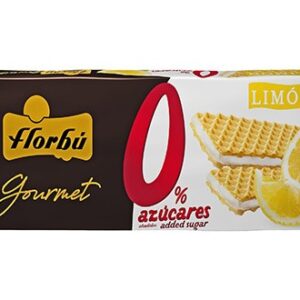 Wafelki nadziewane cytrynowe bez dodatku cukrów 150g FLORBU