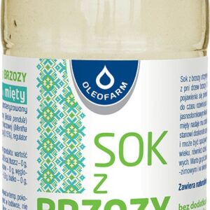 Sok z brzozy z miętą bez dodatku cukrów 300ml OLEOFARM