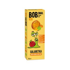 Galaretka owocowa jabłko-mango-chia bez dodatku cukrów 27g BOB SNAIL