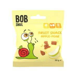 Żelki owocowe Fruit Snack Jabłko Gruszka 20g BOB SNAIL