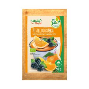 Kisiel do kubka pomarańczowy z jeżynami BIO 30g VITALLY FOOD