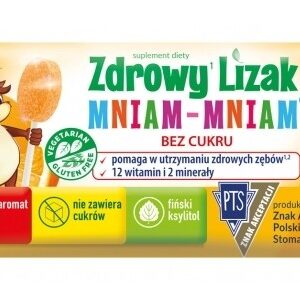 Lizak o smaku pomarańczowym 6g ZDROWY MNIAM-MNIAM