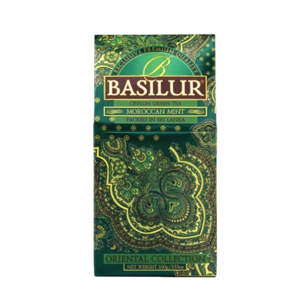 Herbata - Moroccan Mint stożek liść 100g BASILUR - obrazek 2