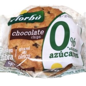 Ciastka z kawałkami czekolady bez dodatku cukrów 45g FLORBU