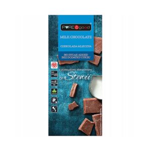 Czekolada mleczna ze stewią bez dodatku cukru 100g PURE&GOOD