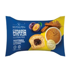 Muffinka cynamonowa ze śliwką 60g BEZGLUTEN