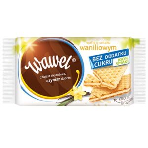 Wafle waniliowe bez dodatku cukrów 110g WAWEL