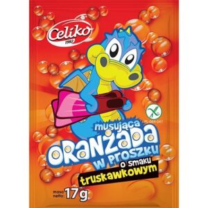 Oranżada w proszku o smaku truskawkowym 17g CELIKO