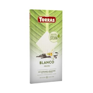 Czekolada biała z erytrytolem i stewią bez dodatku cukrów 100g TORRAS