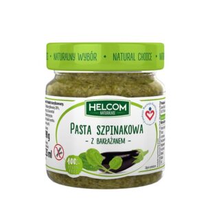 Pasta szpinakowa z bakłażanem 190g HELCOM