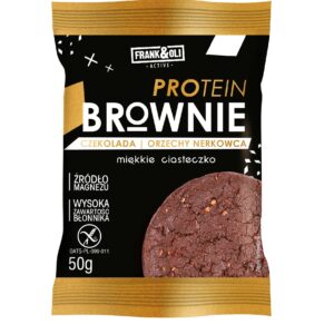 Ciasteczko Protein Brownie Czekolada i Orzech Nerkowca bez glutenu 50g FRANK&OLI