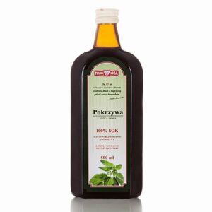 Sok z pokrzywy 100% 500ml  POLSKA RÓŻA
