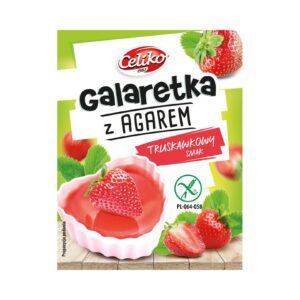 Galaretka z agarem o smaku truskawkowym 45g CELIKO