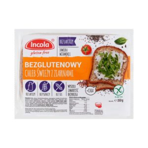 Chleb świeży z ziarnami bezglutenowy 350g INCOLA
