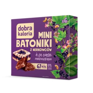Mini batoniki z nerkowcami a'la ciasto porzeczkowe 108g DOBRA KALORIA