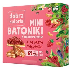 Mini batoniki z nerkowców a'la tarta malinowa 102g DOBRA KALORIA