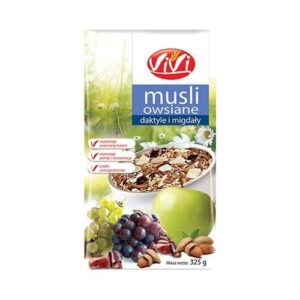 Musli owsiane daktyle i migdały 350g VIVI