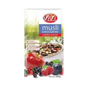 Musli owsiane polskie owoce 350g VIVI