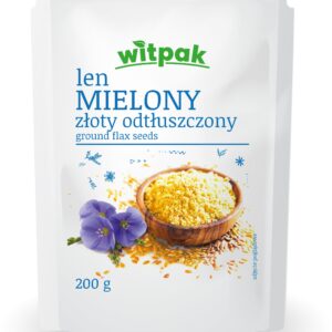 Len mielony złoty odtłuszczony 200g WITPAK
