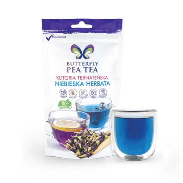 Klitoria Ternateńska - Niebieska Herbata 12,5 g BUTTERFLY PEA TEA - obrazek 2