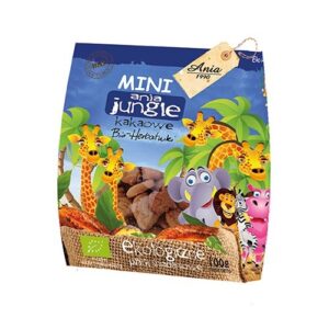 Herbatniki mini JUNGLE kakaowe BIO 100g ANIA