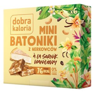Mini batoniki z nerkowców a'la sernik waniliowy 102g DOBRA KALORIA