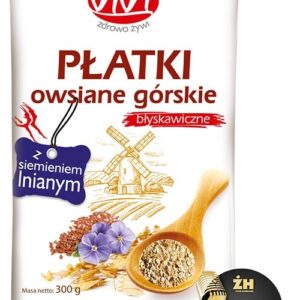 Płatki owsiane górskie z siemieniem lnianym 300g VIVI
