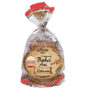 Ciasteczka Babci Ani orkiszowe z makiem 100g ANIA