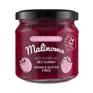 Konfitura owocowa Malina bez dodatku cukrów 190g KONFITURA
