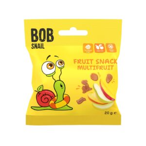 Żelki owocowe Fruit Snack Multifruit 20g BOB SNAIL