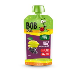 Smoothie jabłko-czarna porzeczka bez dodatku cukrów 120g BOB SNAIL