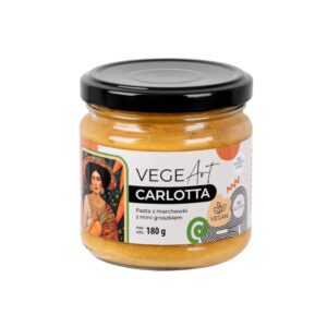 Carlotta pasta marchewkowa z mini groszkiem 180g VEGE ART