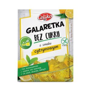 Galaretka o smaku cytrynowym bez dodatku cukrów 14g CELIKO