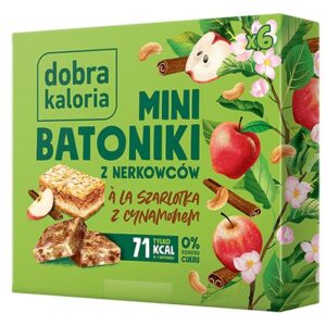 Mini batoniki z nerkowców a'la szarlotka 102g DOBRA KALORIA