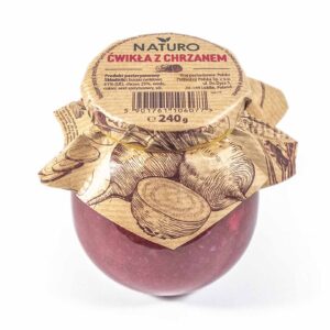 Ćwikła czerwona z chrzanem 240g NATURO