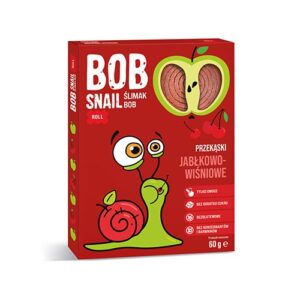 Przekąska jabłko-wiśnia bez dodatku cukrów 60g BOB SNAIL