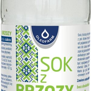 Sok z brzozy bez dodatku cukrów 300ml OLEOFARM