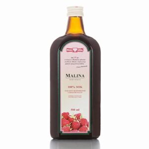 Sok z malin 100% 500ml  POLSKA RÓŻA