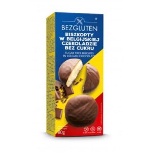 Biszkopty w belgijskiej czekoladzie 80g BEZGLUTEN