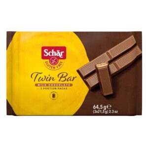 Batoniki w polewie czekoladowej TWIN BAR 64,5g SCHAR