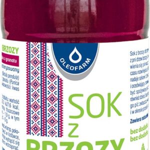 Sok z brzozy z granatem bez dodatku cukrów 300ml OLEOFARM